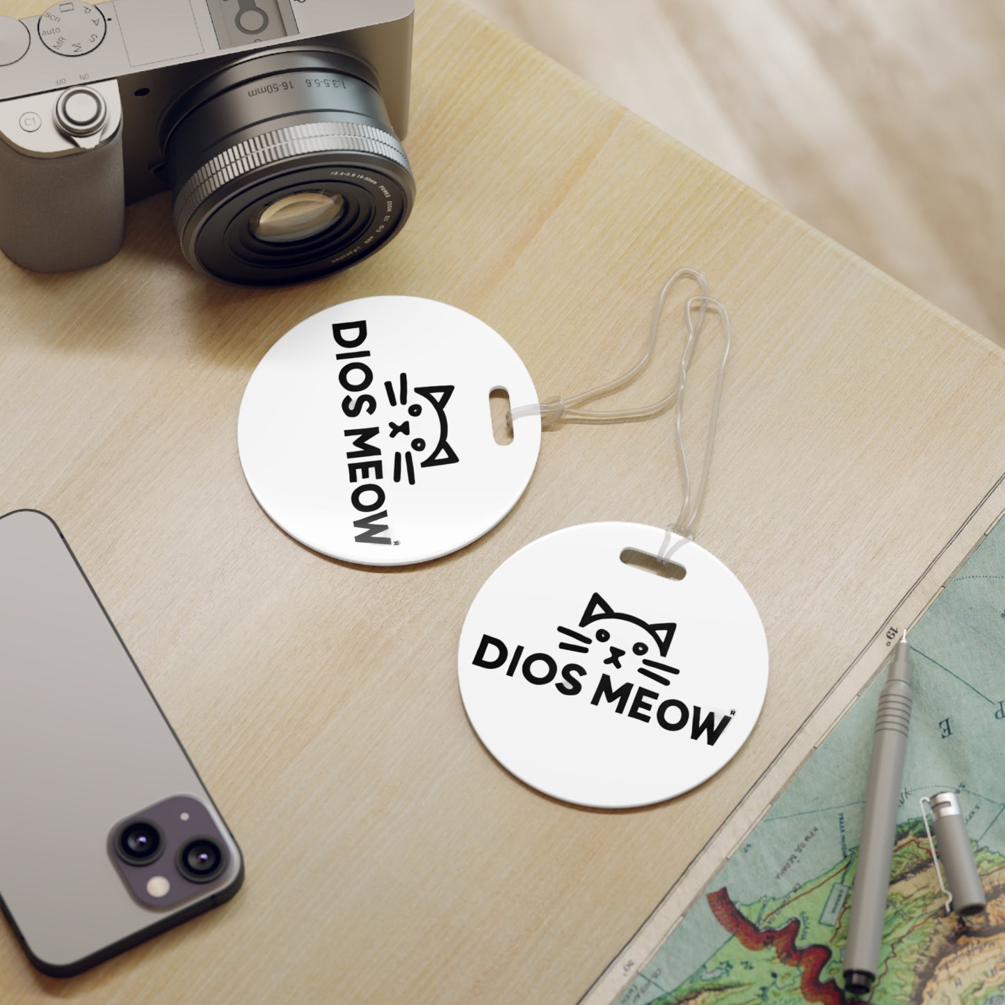 White Luggage Tags