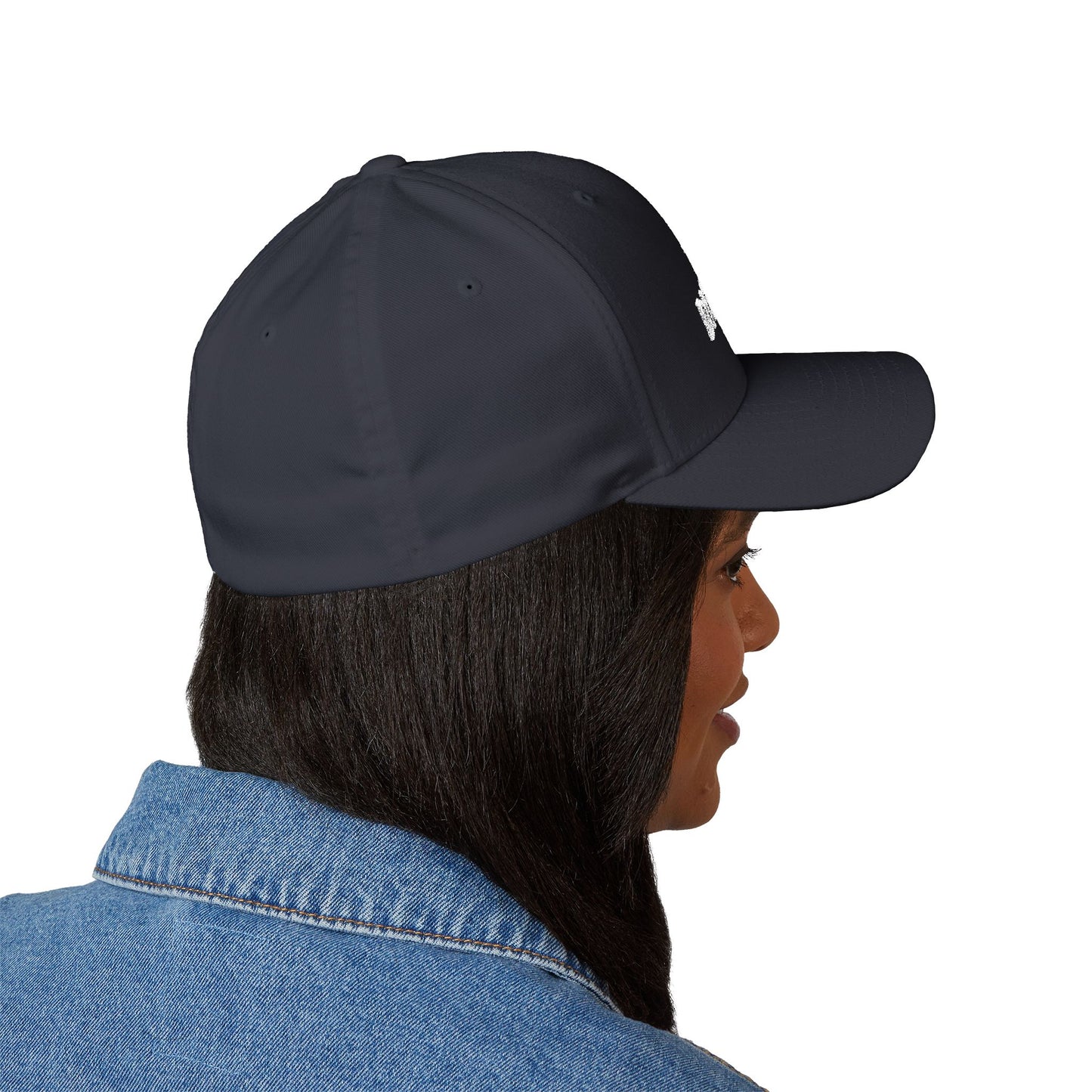 Chinless Kitty Closed-Back Structured Cap (Embroidery)