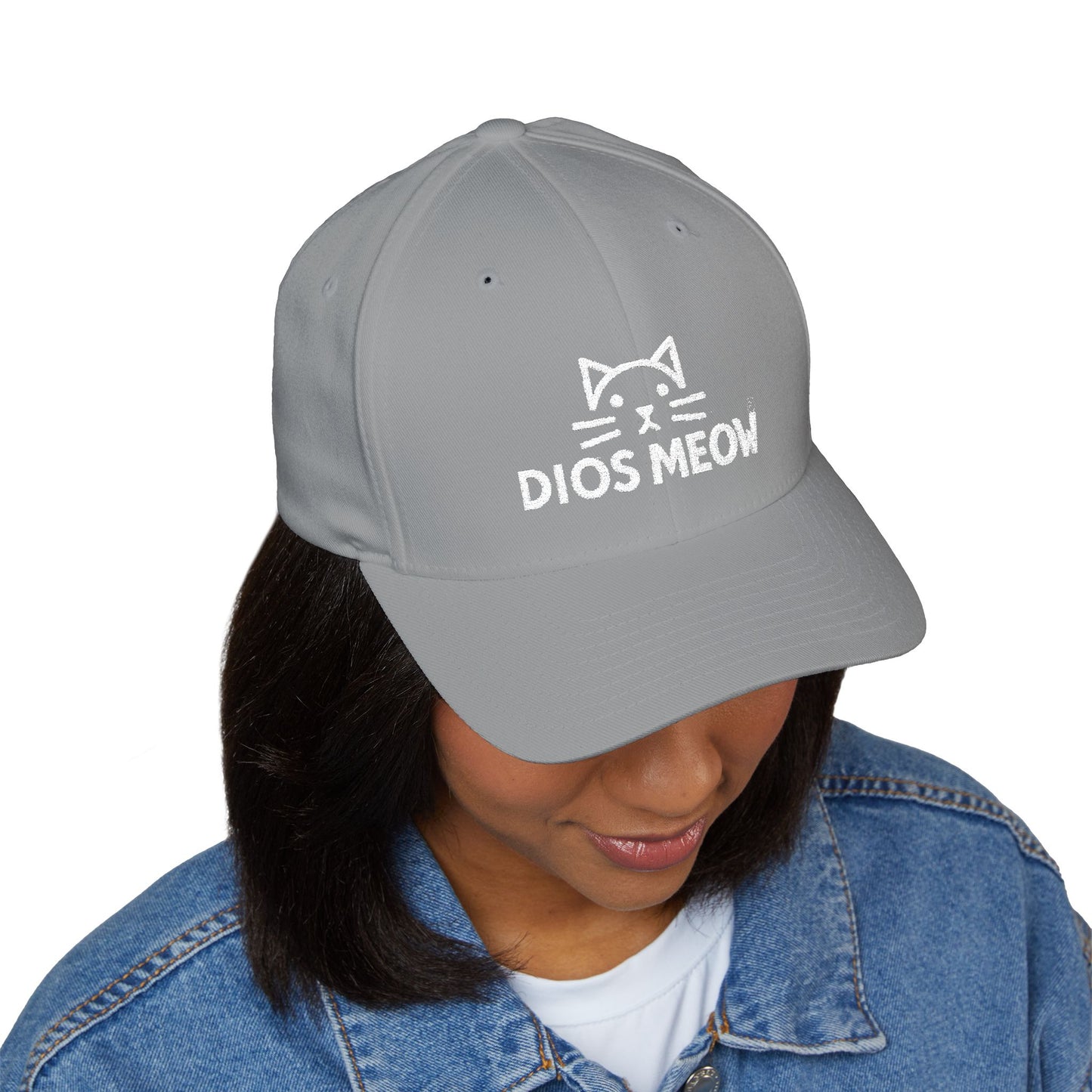 Chinless Kitty Closed-Back Structured Cap (Embroidery)