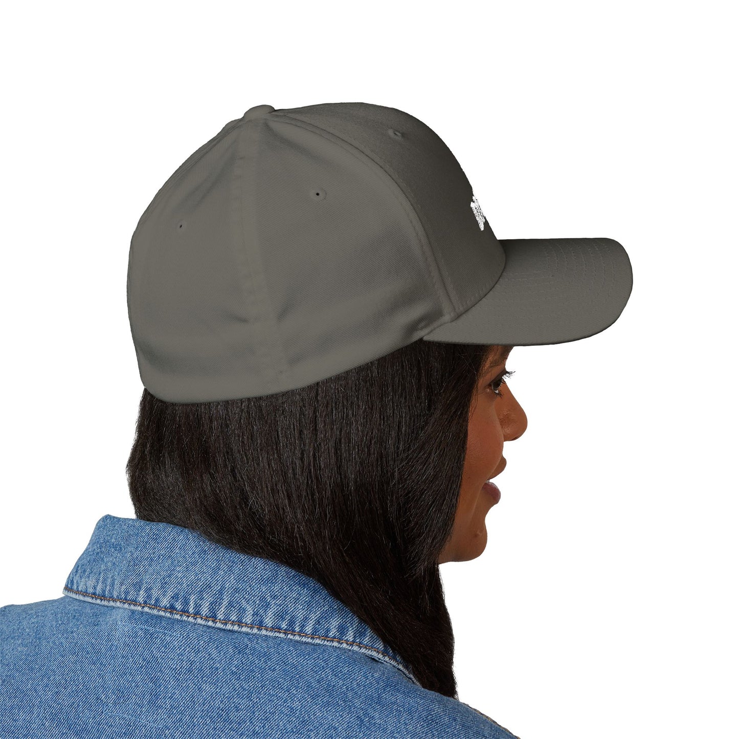 Chinless Kitty Closed-Back Structured Cap (Embroidery)