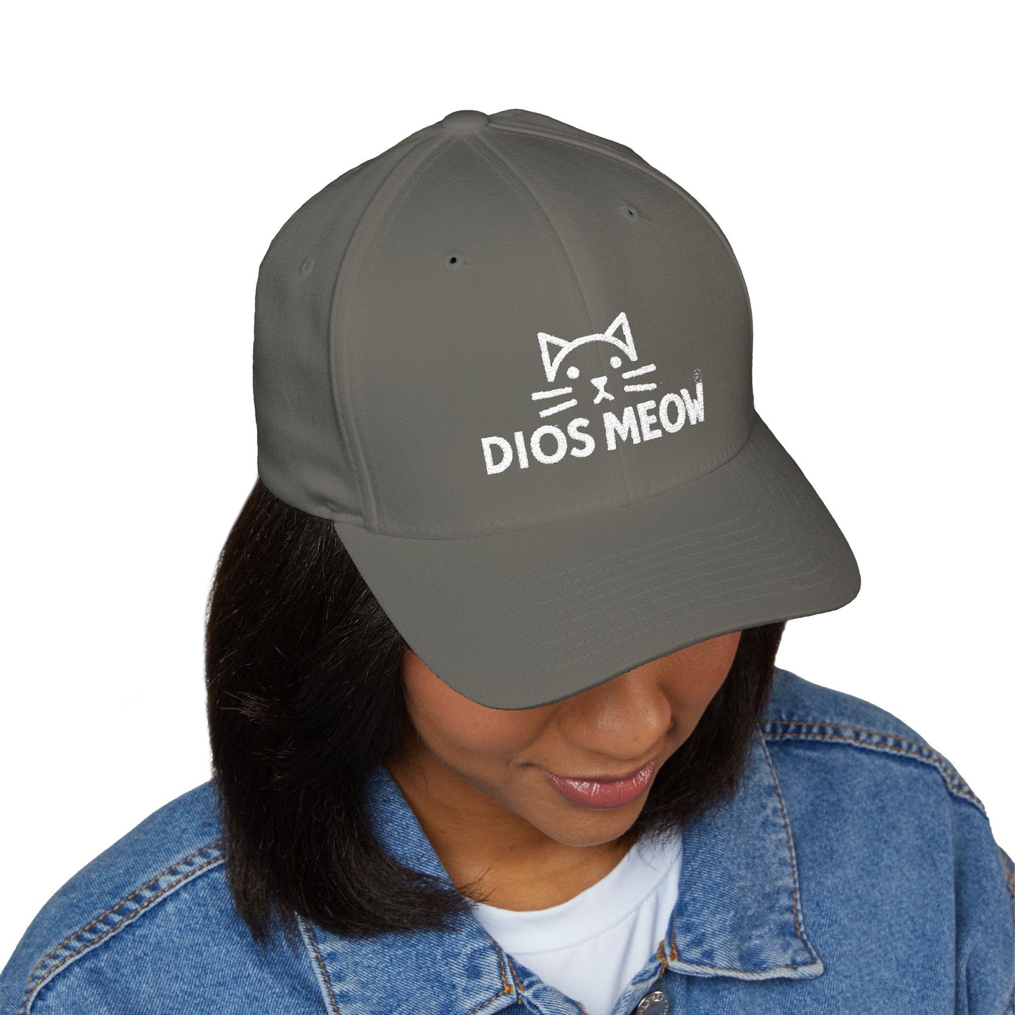 Chinless Kitty Closed-Back Structured Cap (Embroidery)