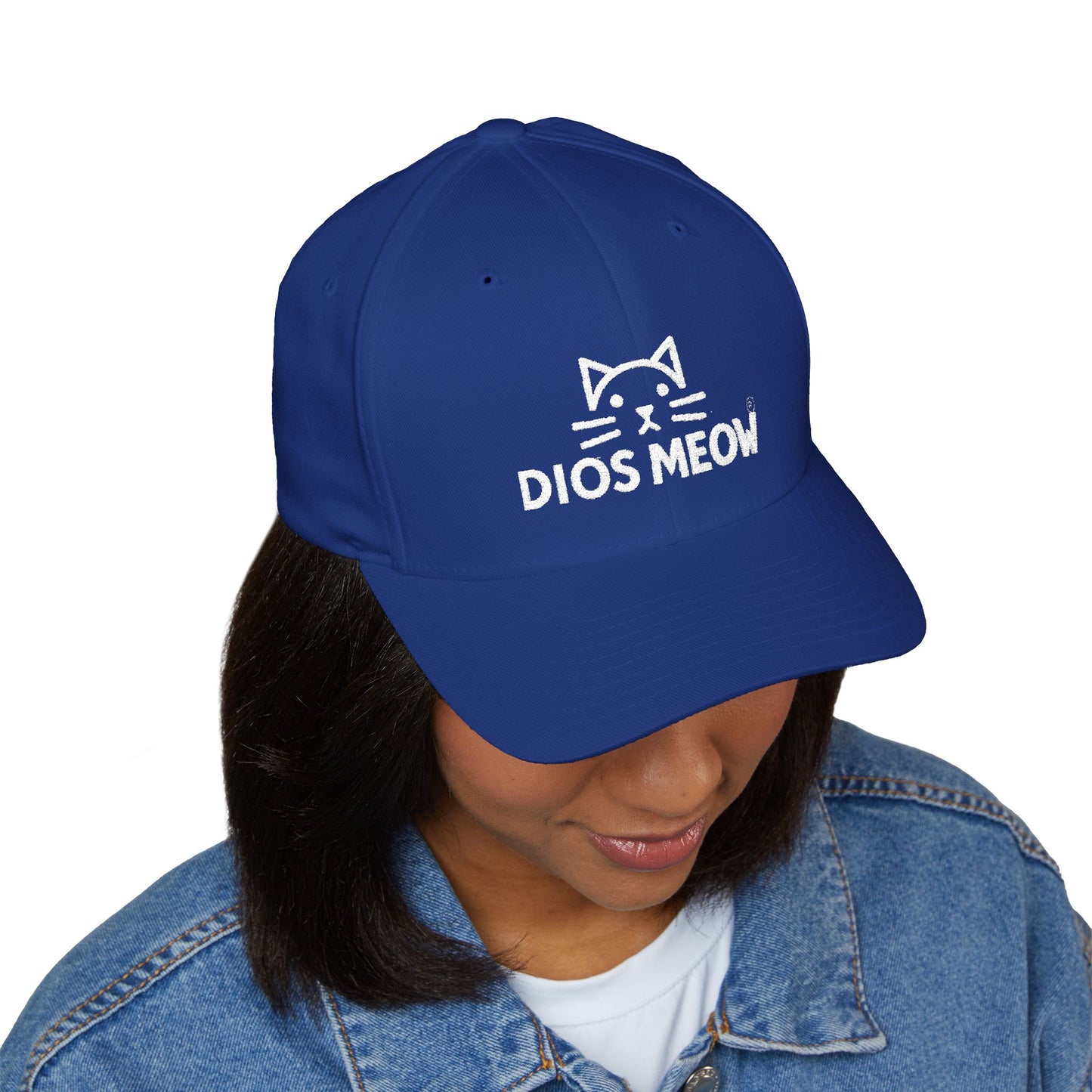 Chinless Kitty Closed-Back Structured Cap (Embroidery)