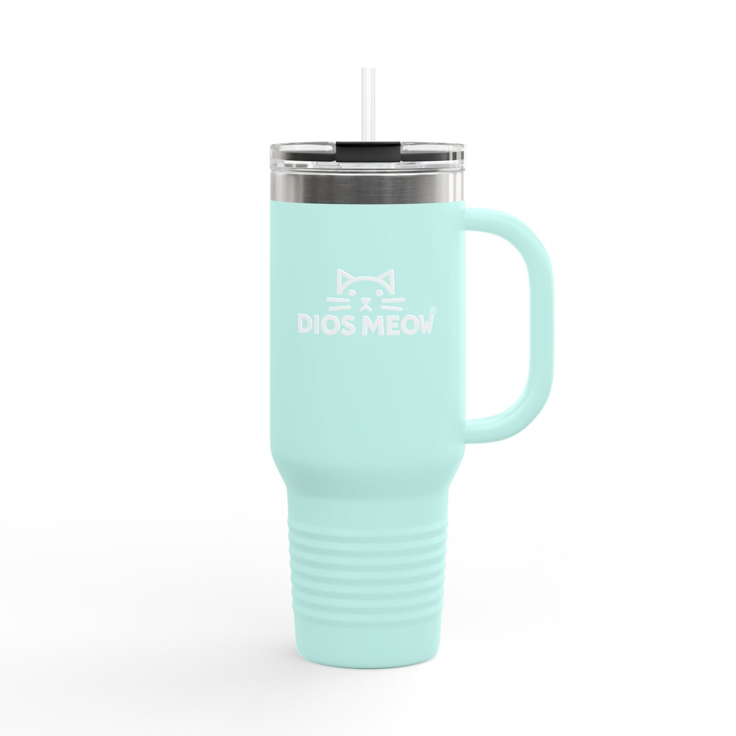 Dios Meow Insulated Travel Mug, 40oz
