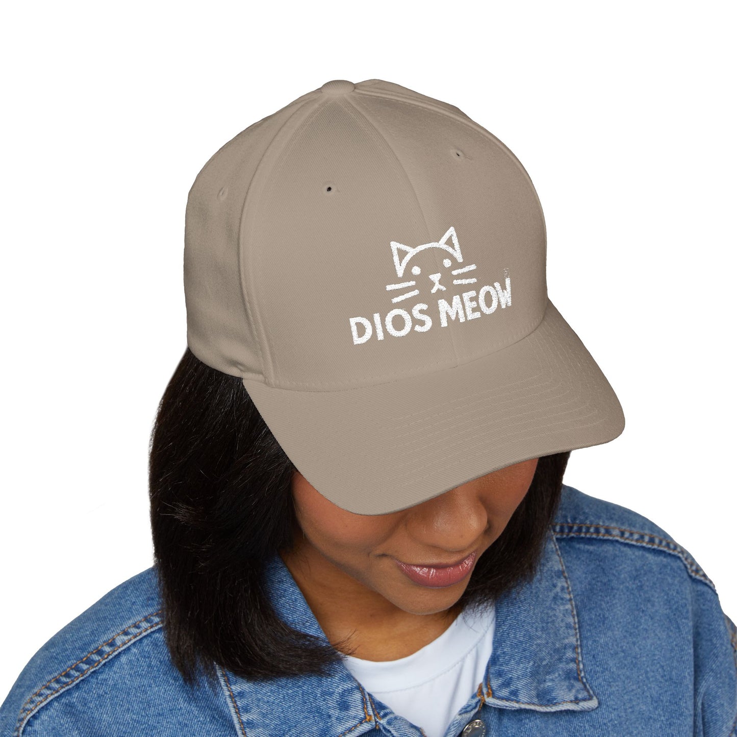 Chinless Kitty Closed-Back Structured Cap (Embroidery)