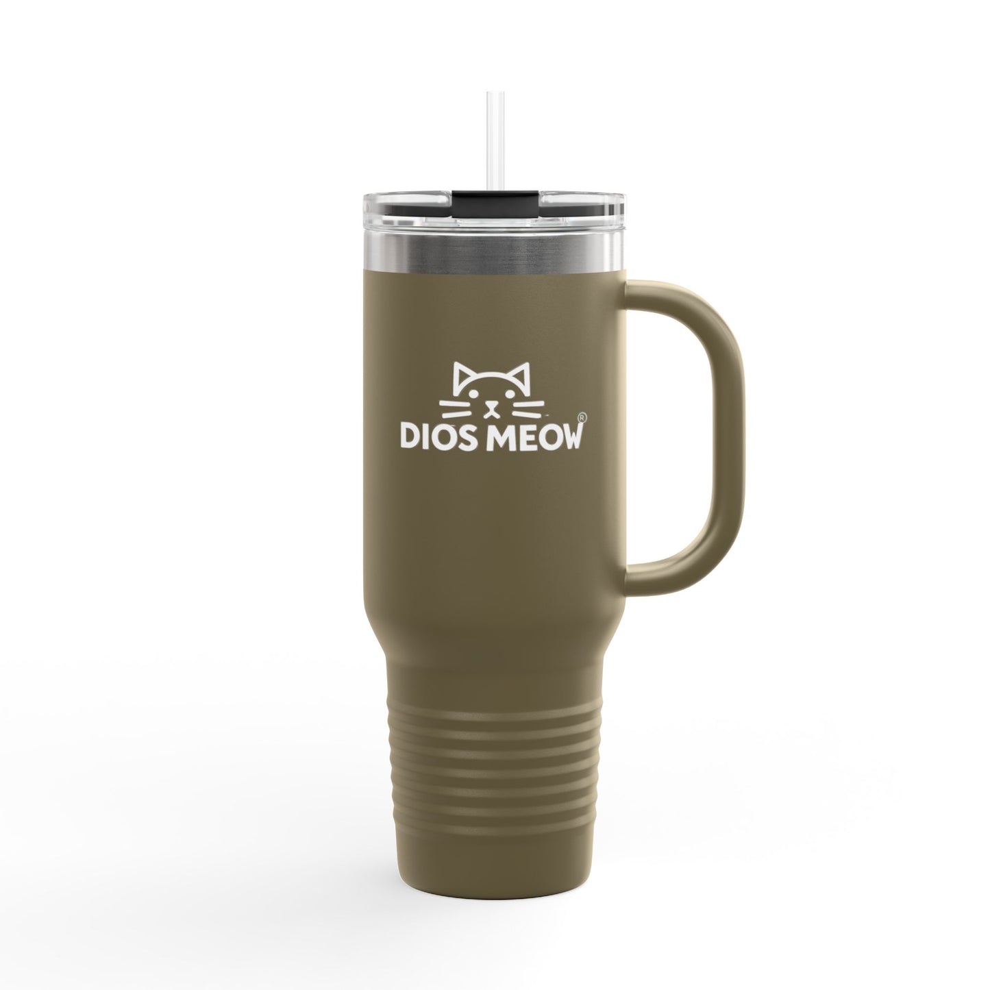 Dios Meow Insulated Travel Mug, 40oz