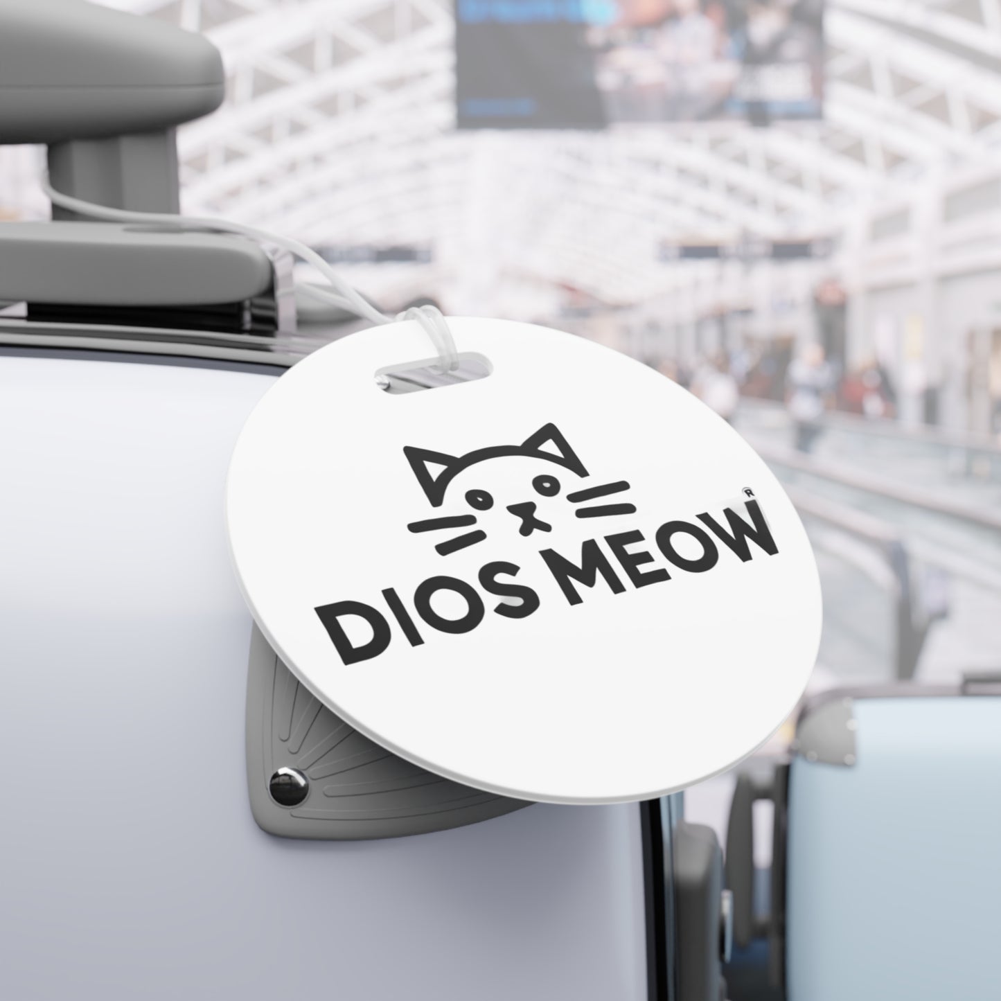 White Luggage Tags