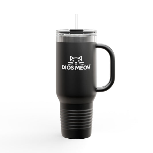 Dios Meow Insulated Travel Mug, 40oz