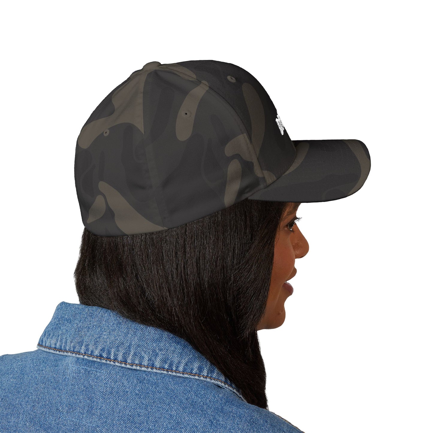 Chinless Kitty Closed-Back Structured Cap (Embroidery)