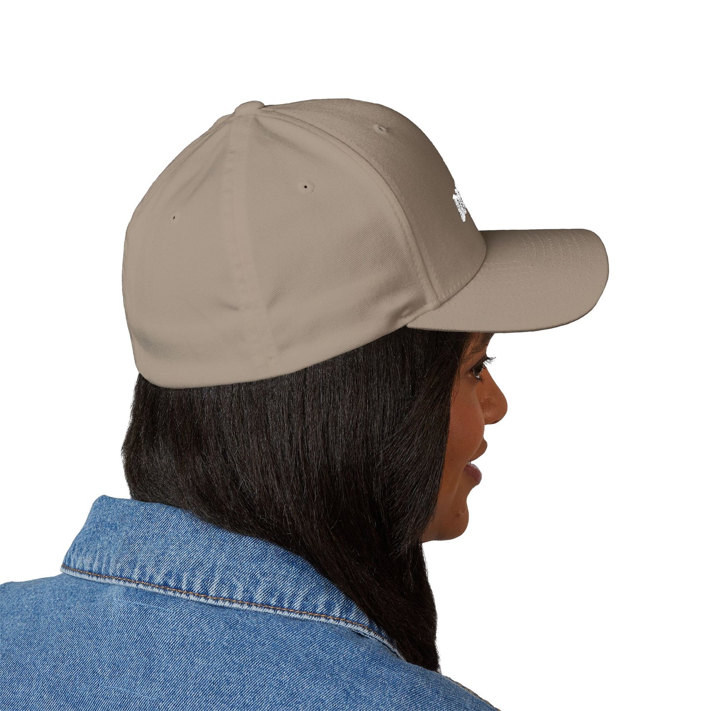 Chinless Kitty Closed-Back Structured Cap (Embroidery)