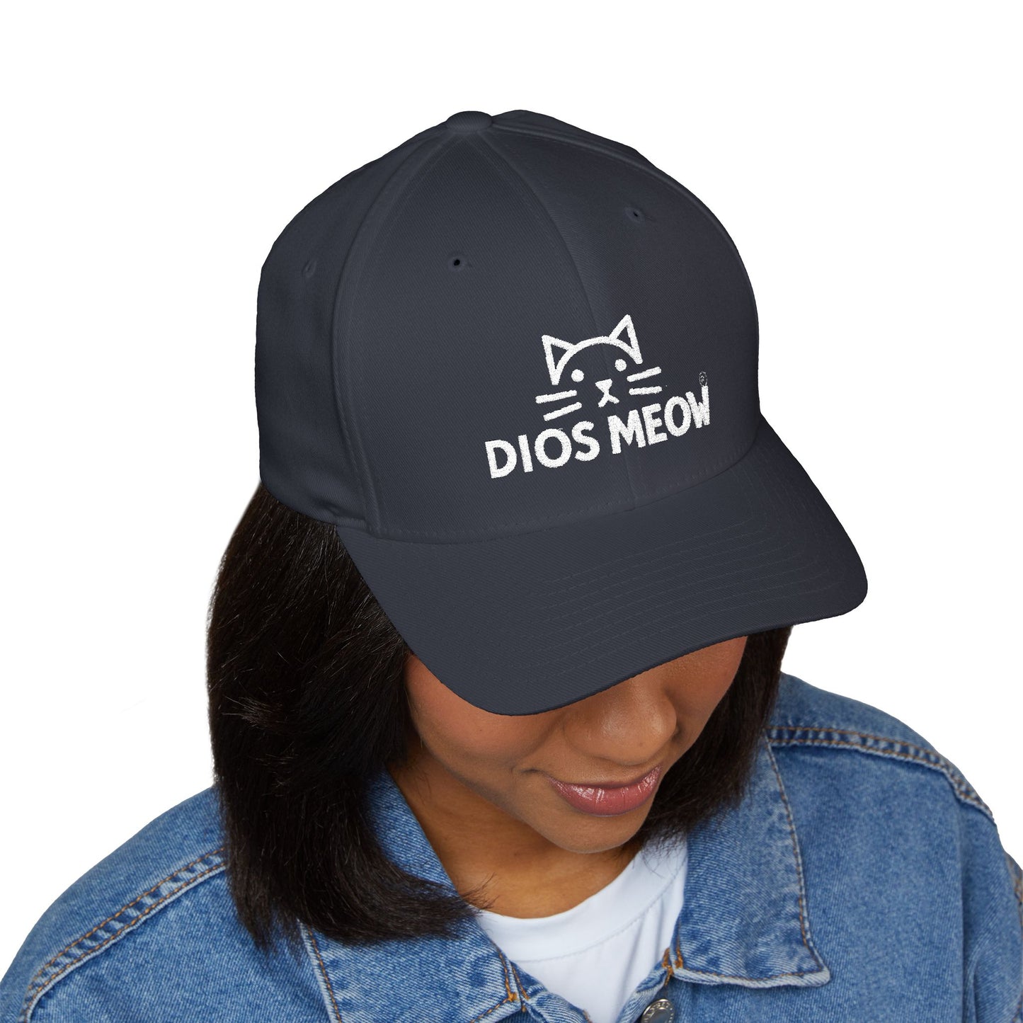Chinless Kitty Closed-Back Structured Cap (Embroidery)