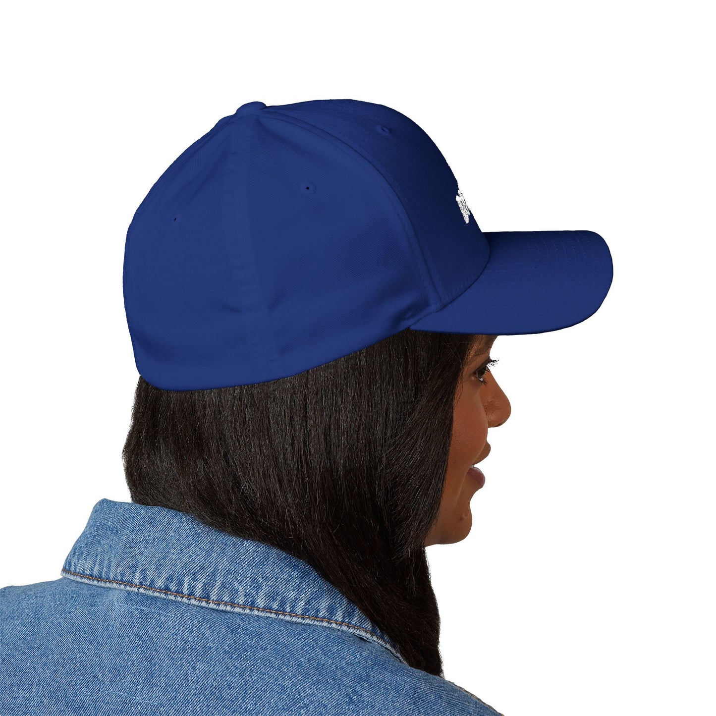 Chinless Kitty Closed-Back Structured Cap (Embroidery)