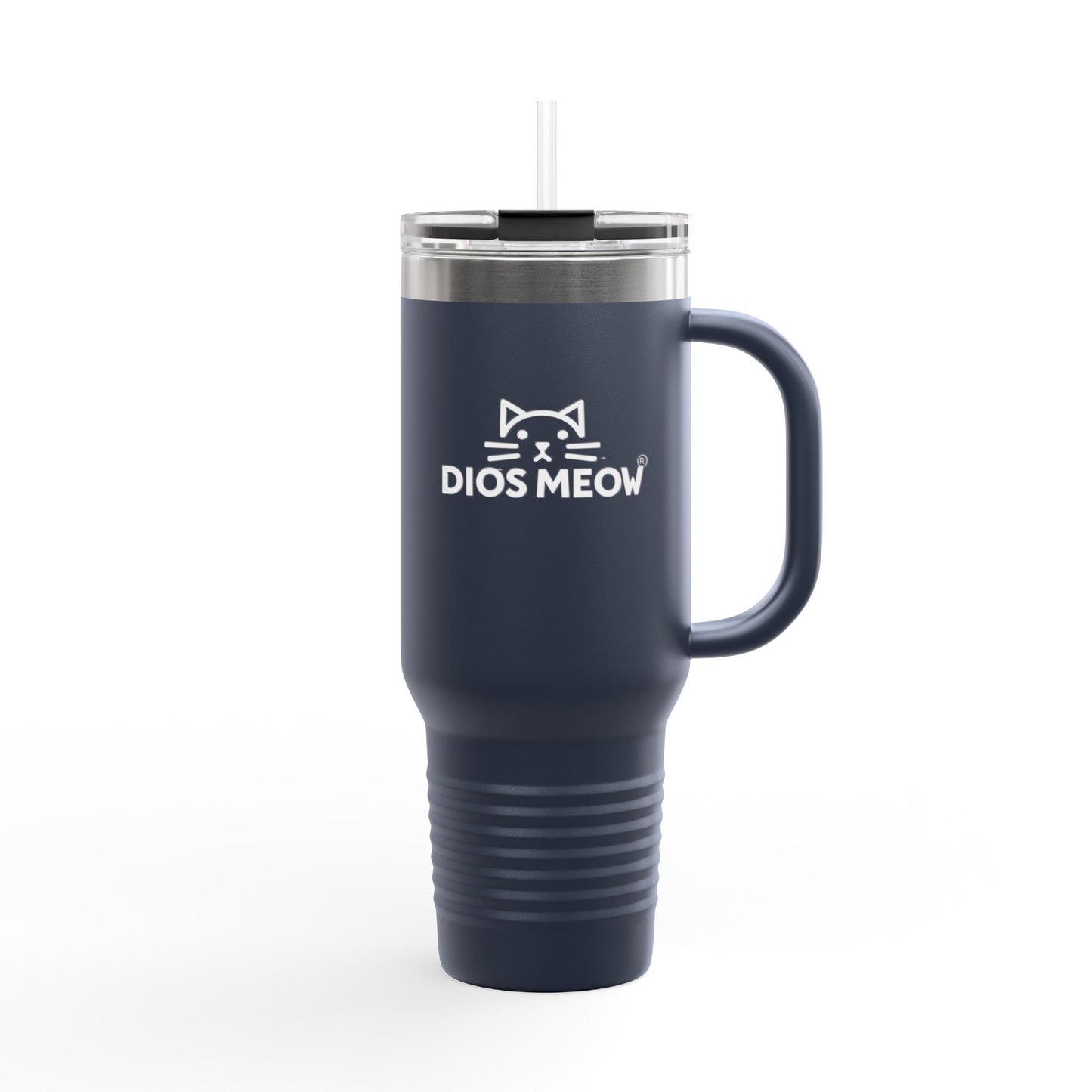 Dios Meow Insulated Travel Mug, 40oz