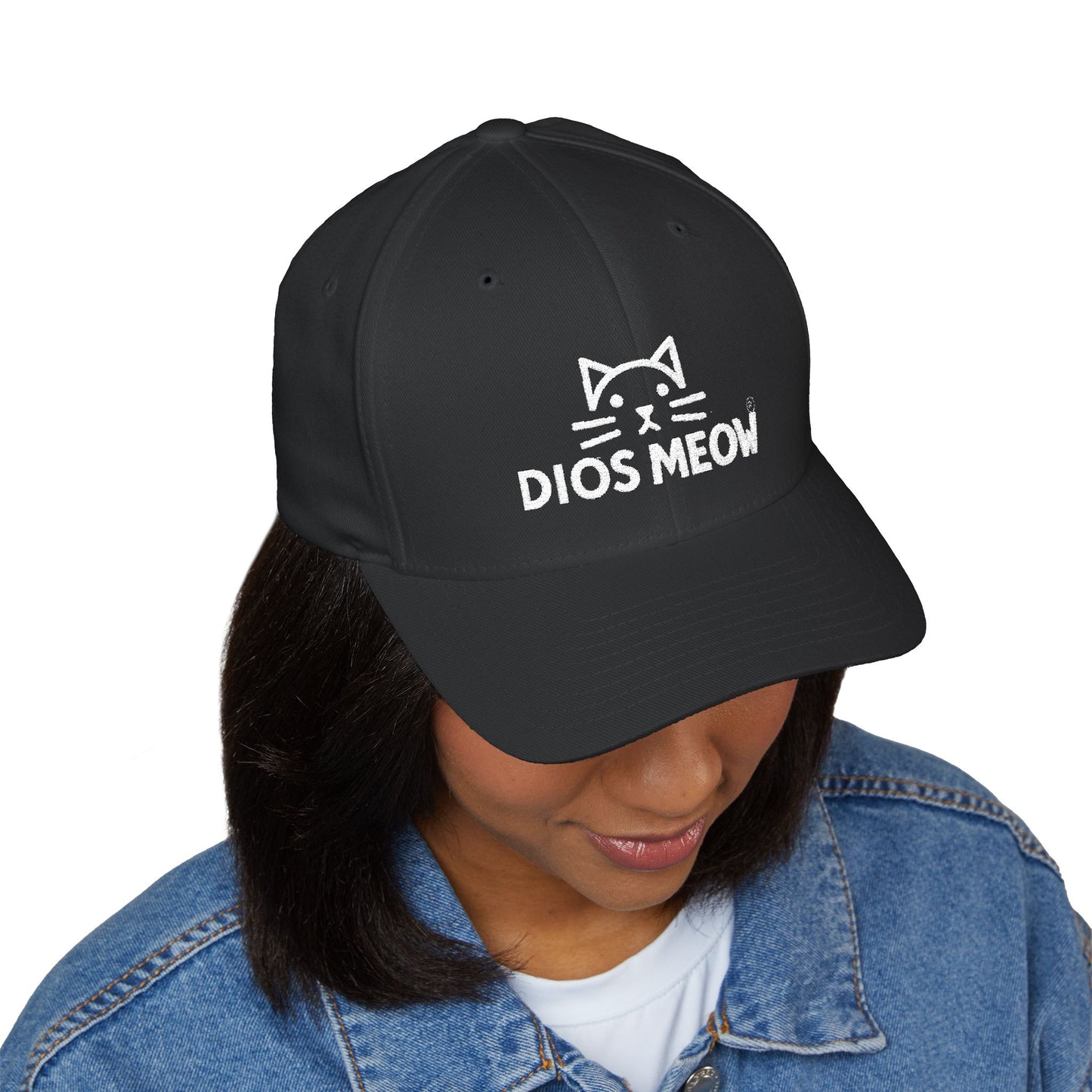 Chinless Kitty Closed-Back Structured Cap (Embroidery)